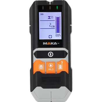 MAKA 4 in 1 Digitale multidetector - Leidingzoeker - Koper Metaal Hout en Vocht meting