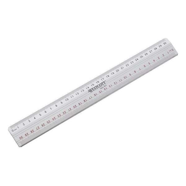 Snijliniaal Westcott 30cm - met anti-slip Snijliniaal Westcott 30cm - met anti-slip