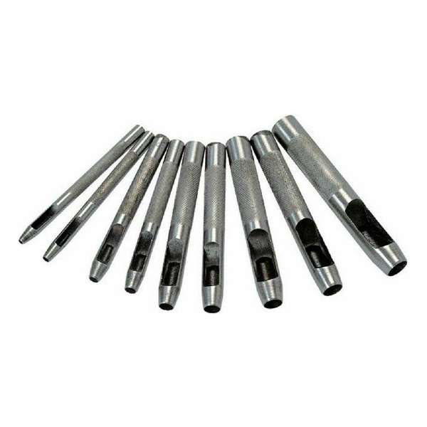 9-delige ponsenset 2,5 - 12,7 mm Set ponsen ponsen Gatenponspijpen 9-delige ponsenset 2,5 - 12,7 mm Set ponsen ponsen Gatenponspijpen