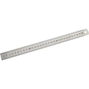DW4Trading® RVS liniaal 300 mm snijlat inch en mm