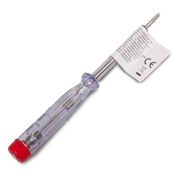 Spanningsmeter - spanningszoeker - schroevendraaier meet spanning - 14cm - 100 tot 240 V Spanningsmeter - spanningszoeker - schroevendraaier meet spanning - 14cm - 100 tot 240 V