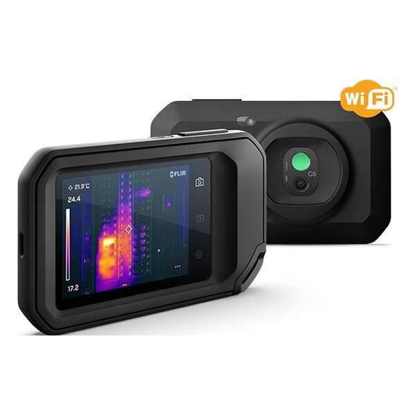 FLIR C5 (z Wi-Fi) Warmtebeeldcamera -20 tot +400 °C 8.7 Hz MSX, Geïntegreerde LED-lamp, Geïntegreerde digitale camera, WiFi FLIR C5 (z Wi-Fi) Warmtebeeldcamera -20 tot +400 °C 8.7 Hz MSX, Geïntegreerde LED-lamp, Geïntegreerde digitale camera, WiFi