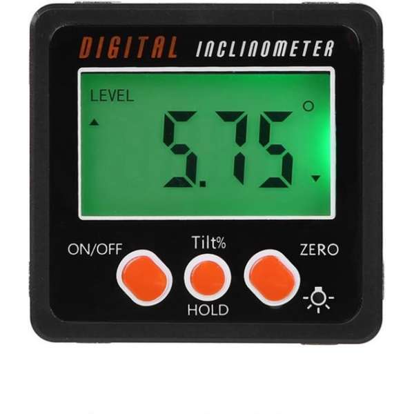 Somstyle Digitale Hoekmeter - Inclinometer - Meetbereik 0 tot 360 graden - Goniometer Somstyle Digitale Hoekmeter - Inclinometer - Meetbereik 0 tot 360 graden - Goniometer