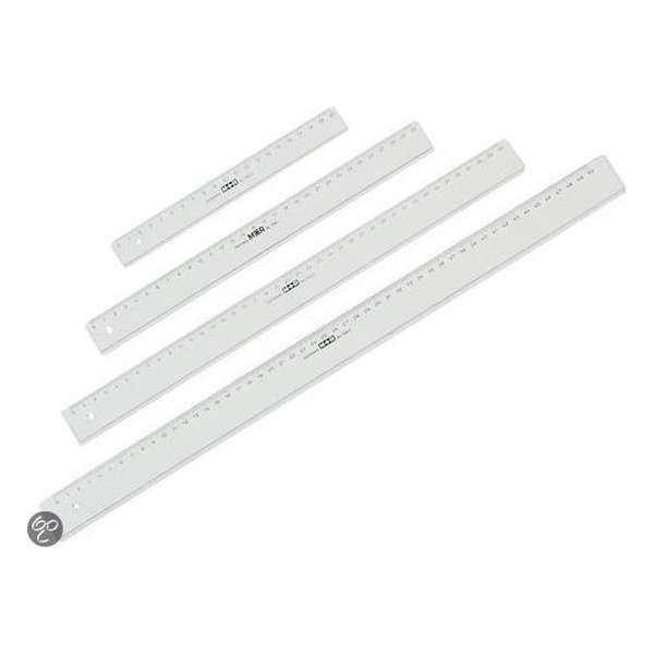 Liniaal 40 cm M&R 1140/000 Transparant Liniaal 40 cm M&R 1140/000 Transparant