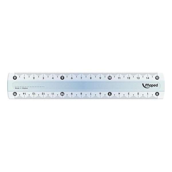 Maped lat Essentials 146 15 cm, dubbele graduatie Maped lat Essentials 146 15 cm, dubbele graduatie