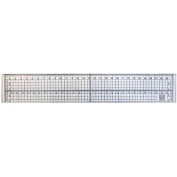 21494H liniaal met metalen strip 30 cm - Nellie Snellen - Cutting ruler with metal strip