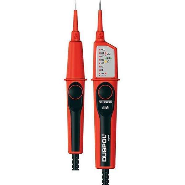 Benning 44050262 DUSPOL Expert Tweepolige spanningstester - AC/DC 1000V Benning 44050262 DUSPOL Expert Tweepolige spanningstester - AC/DC 1000V