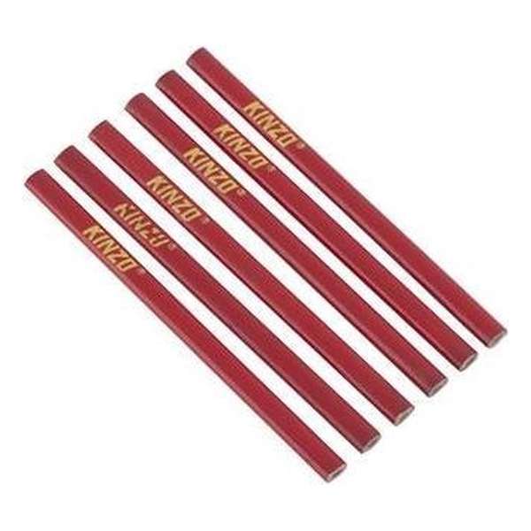 Kinzo Timmermanspotloodset 6-delig 18cm Kinzo Timmermanspotloodset 6-delig 18cm