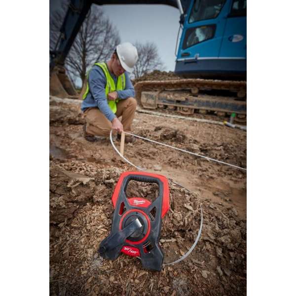 Milwaukee meetlint landmeter op haspel (30m) Milwaukee meetlint landmeter op haspel (30m)