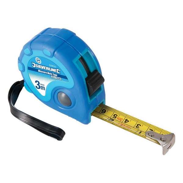 Silverline 633818 Measure Mate Rolmaat - 3m x 16mm Silverline 633818 Measure Mate Rolmaat - 3m x 16mm