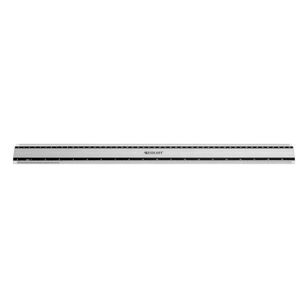 Liniaal Westcott aluminium 50 - cm met anti-slip Liniaal Westcott aluminium 50 - cm met anti-slip