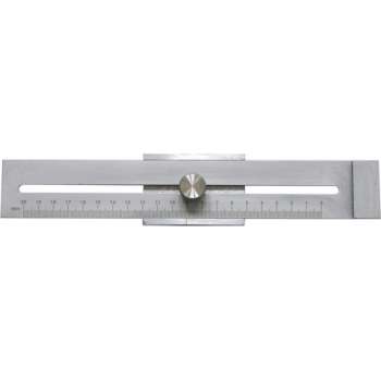 MIB 5057005 Afschrijfliniaal - RVS - 20cm