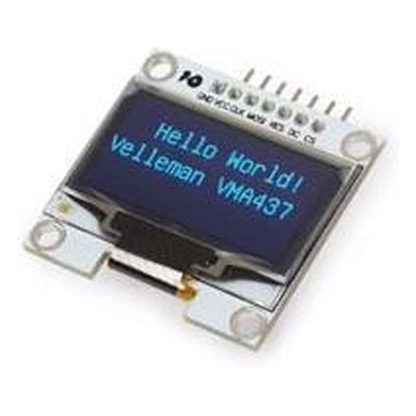 Velleman 1.3" OLED-DISPLAY VOOR ARDUINO® (SH1106 DRIVER, SPI) (VMA437)" Velleman 1.3" OLED-DISPLAY VOOR ARDUINO® (SH1106 DRIVER, SPI) (VMA437)"