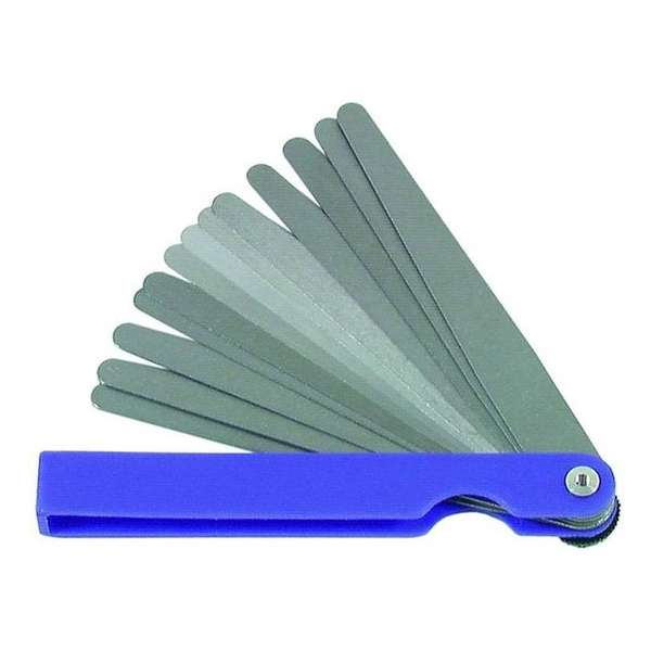 VOGEL voelermaat 13 delig, verenstaal, bladlengte 100mm, bereik 0.05 - 1mm/ 0.02 - 0.40 inch VOGEL voelermaat 13 delig, verenstaal, bladlengte 100mm, bereik 0.05 - 1mm/ 0.02 - 0.40 inch