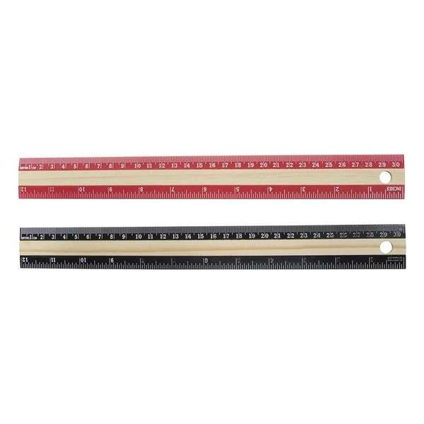 Craftline liniaal hout 30 cm zwart/rood - School liniaal - Tekenen - Meten Craftline liniaal hout 30 cm zwart/rood - School liniaal - Tekenen - Meten