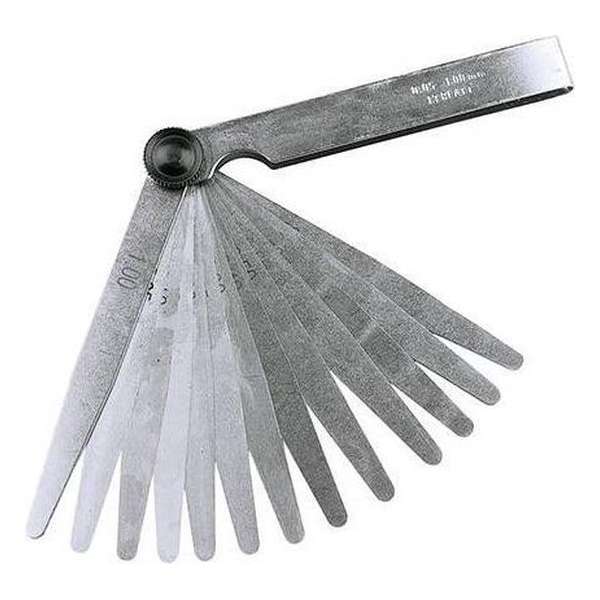 Silverline Voelermaat met 13 Bladen - 0,05 t/m 1,0 mm. Silverline Voelermaat met 13 Bladen - 0,05 t/m 1,0 mm.
