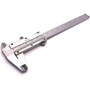 Schuifmaat Analoog – Caliper metaal 100mm – Noniusschuifmaat Analog Caliper RVS – Geleverd in een opbergdoos