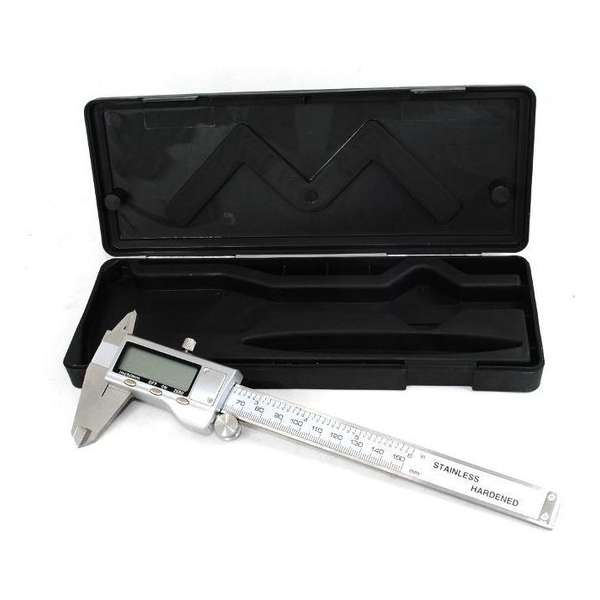 Digitale Schuifmaat RVS - Caliper Schuifpasser - 150mm – Inclusief opbergdoos Digitale Schuifmaat RVS - Caliper Schuifpasser - 150mm – Inclusief opbergdoos