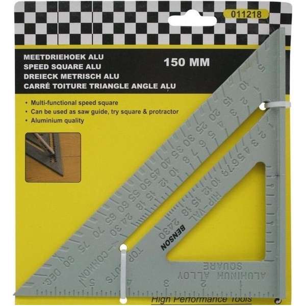Aluminium meetdriehoek - 15 cm - meetgereedschap Aluminium meetdriehoek - 15 cm - meetgereedschap
