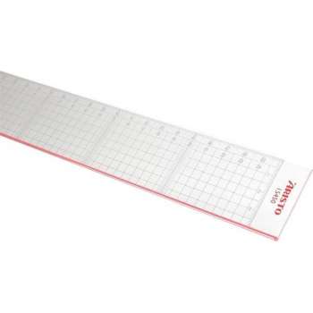 Snijliniaal Aristo 50cm - glas met stalen kant plexiglas