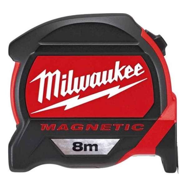 Milwaukee 48227308 Rolmaat - magnetisch - 8m x 27mm Milwaukee 48227308 Rolmaat - magnetisch - 8m x 27mm