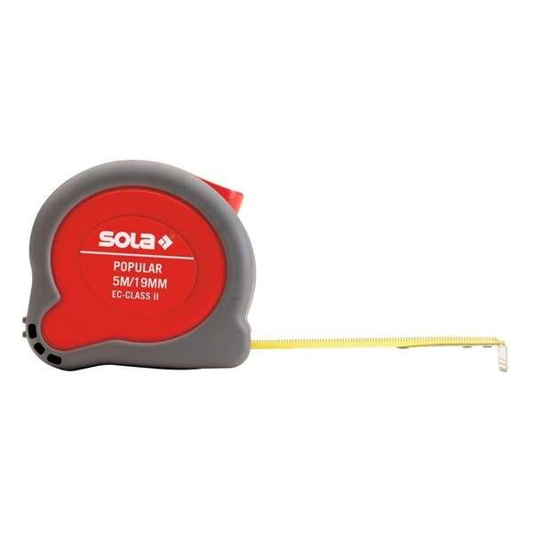 Sola Popular PP 5 m Rolmaat - 5m x 19mm Sola Popular PP 5 m Rolmaat - 5m x 19mm