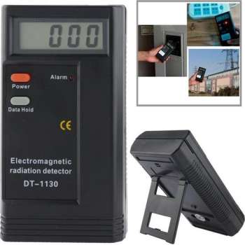 Elektromagnetische stralingsdetector EMF-metertester (zwart)