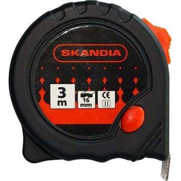 Skandia Rolmaat - Rolbandmaat 3m - 16mm Skandia Rolmaat - Rolbandmaat 3m - 16mm