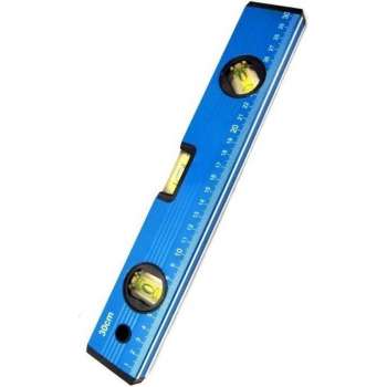 Voordelige waterpas blauw - 30 cm - timmermanswaterpas