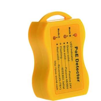 PoE Detector / Detectie - 24V / 48V Passive -  Geel - PoE World Sleutelhanger