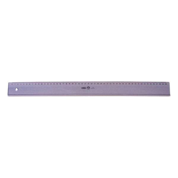 Liniaal M+R 50cm plastic - rookgrijs Liniaal M+R 50cm plastic - rookgrijs