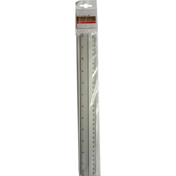 Liniaal 30 cm - aluminium Liniaal 30 cm - aluminium