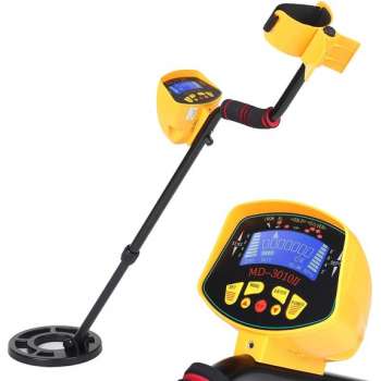 Professionele Metaaldetector - Detectie Apparaat voor Kinderen en Volwassenen - LCD Display - Geel