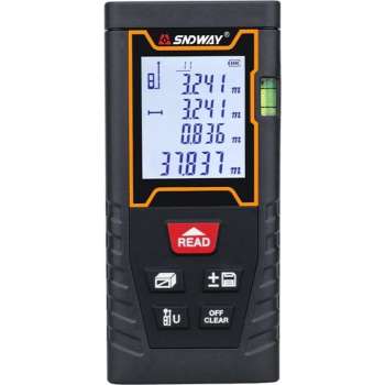 SNDWAY® SW-G6S Digitale Afstandsmeter LCD Met 5 Functies Maximaal 60 Meter