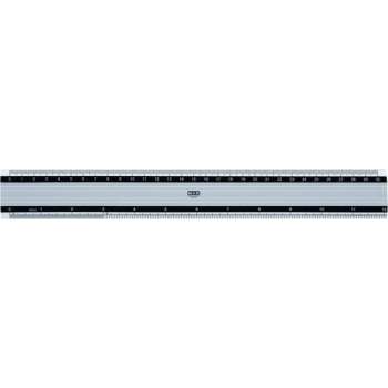 Liniaal m&r aluminium antislip 30 cm