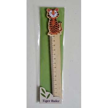 Houten liniaal van Rex London, tijger