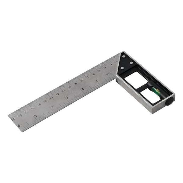 Silverline 282651 Winkelhaak met waterpas - 150mm Silverline 282651 Winkelhaak met waterpas - 150mm