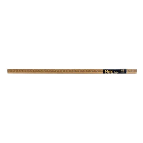 Doiy Liniaal Hex 22 Cm Staal Goud Doiy Liniaal Hex 22 Cm Staal Goud