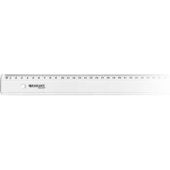 Liniaal Westcott kunststof - 40cm in polybag
