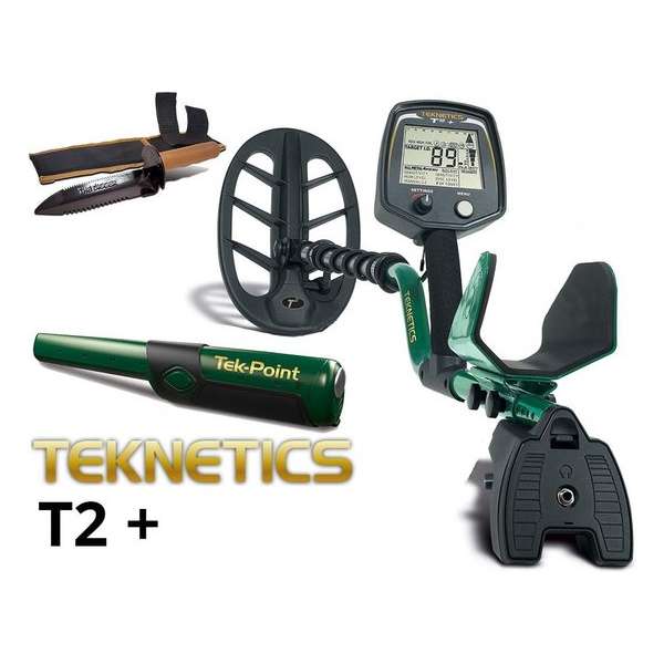 Teknetics T2+ metaaldetector Tek-Point pinpointer Teknetics T2+ metaaldetector Tek-Point pinpointer