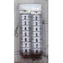 blister 2 meetlinten wit - 2x centimeter 150 cm - beide zijden cm aanduiding