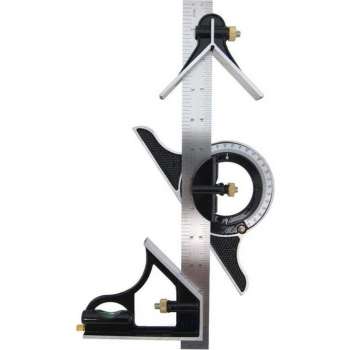 Combinatiehaak / zwaaihaak of winkelhaak 300 mm - multitool