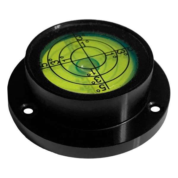 Ronde waterpas in aluminium behuizing (40x30x13 mm, zwart) Ronde waterpas in aluminium behuizing (40x30x13 mm, zwart)