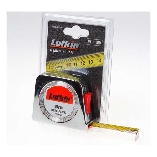Lufkin Ultralok Rolmaat 5m x 13mm- Y35CM Lufkin Ultralok Rolmaat 5m x 13mm- Y35CM