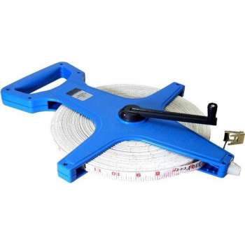 Meetlint 100 Meter - Meet Haspel - Spoel - Landmeter - Viberglass - 330 Feet