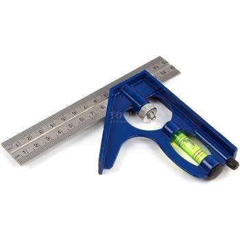 Silverline 150 mm, Combinatie Winkelhaak
