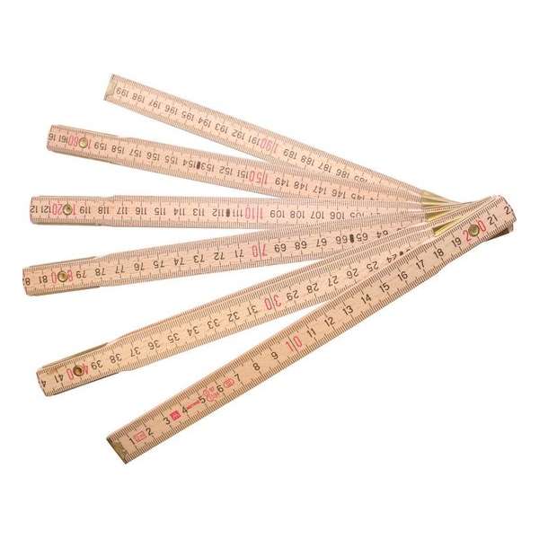 Skandia Duimstok - 2m 10-delig Hout Skandia Duimstok - 2m 10-delig Hout