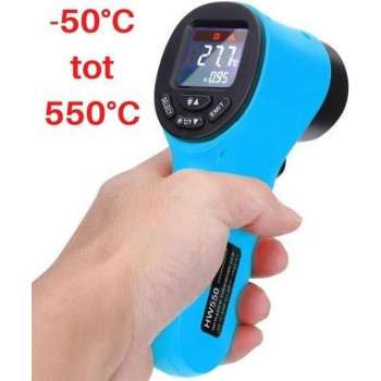 Laser Thermometer voor Pizzaoven of BBQ – Infrarood Warmtemeter tot 550 graden