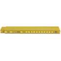 Toolland Duimstok 2 Meter Glasvezel Geel