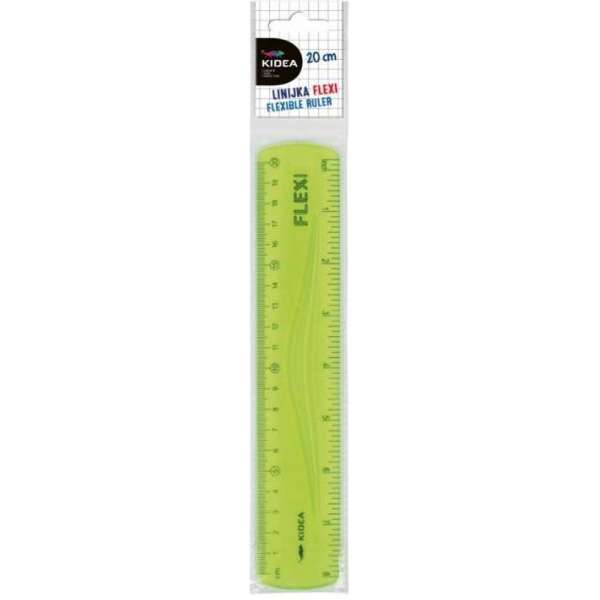 Kidea Liniaal Flexibel 20 Cm Groen Kidea Liniaal Flexibel 20 Cm Groen